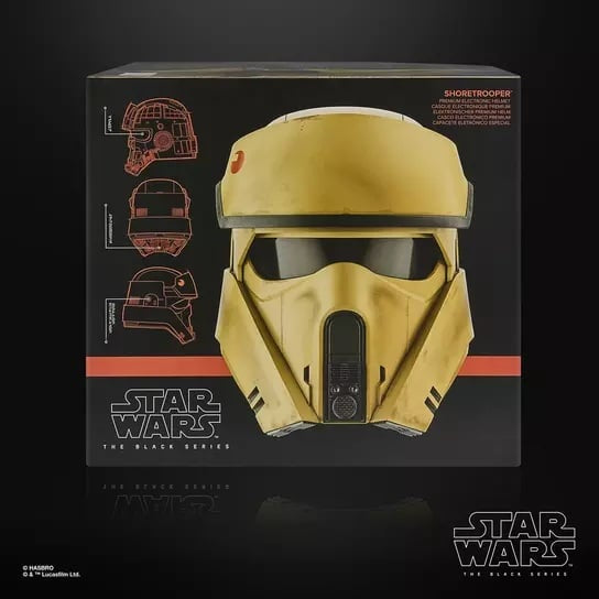 Star Wars Clone Trooper helmet packaging with black background