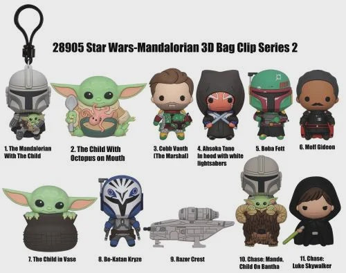 STAR WARS - Mandalorian Series 2 - 3D Foam Bag Clip