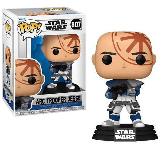 Funko Pop! Star Wars Arc Trooper Jesse figure and packaging on a white background