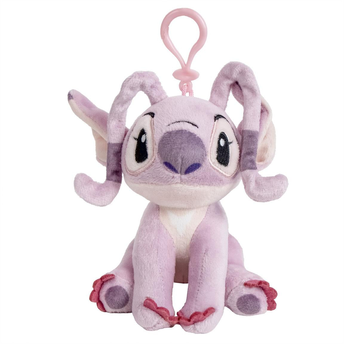 Plush toy with a pink and purple design on a white background