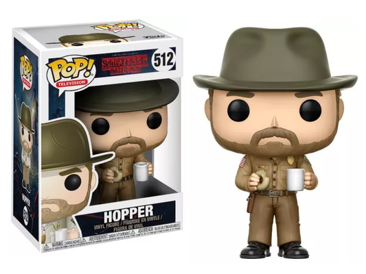 Funko Pop! vinyl figure of Hopper from 'Stranger Things' with packaging