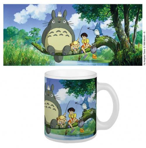 Mug with 'My Neighbor Totoro' design featuring Totoro and children by a tree