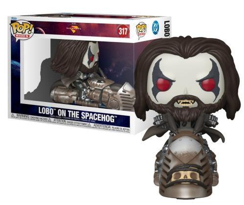 Lobo figurine on a spacehog with packaging in the background