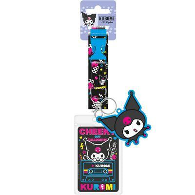 Sanrio Kuromi Punky Id Keychain & Lanyard