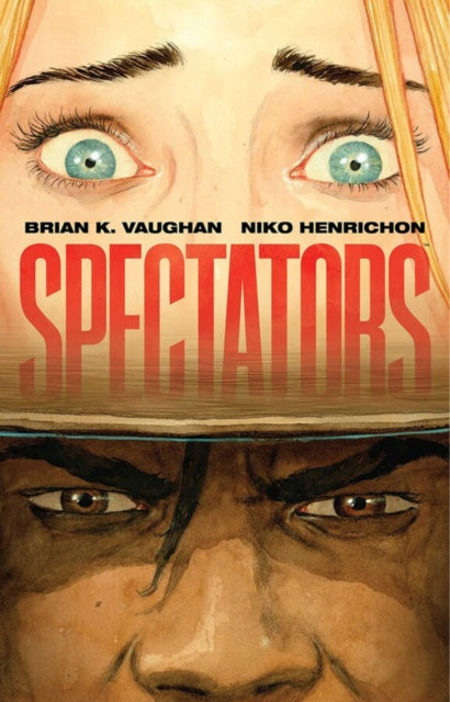 Book cover of 'Spectators' featuring a close-up of a person's face with a cowboy hat.