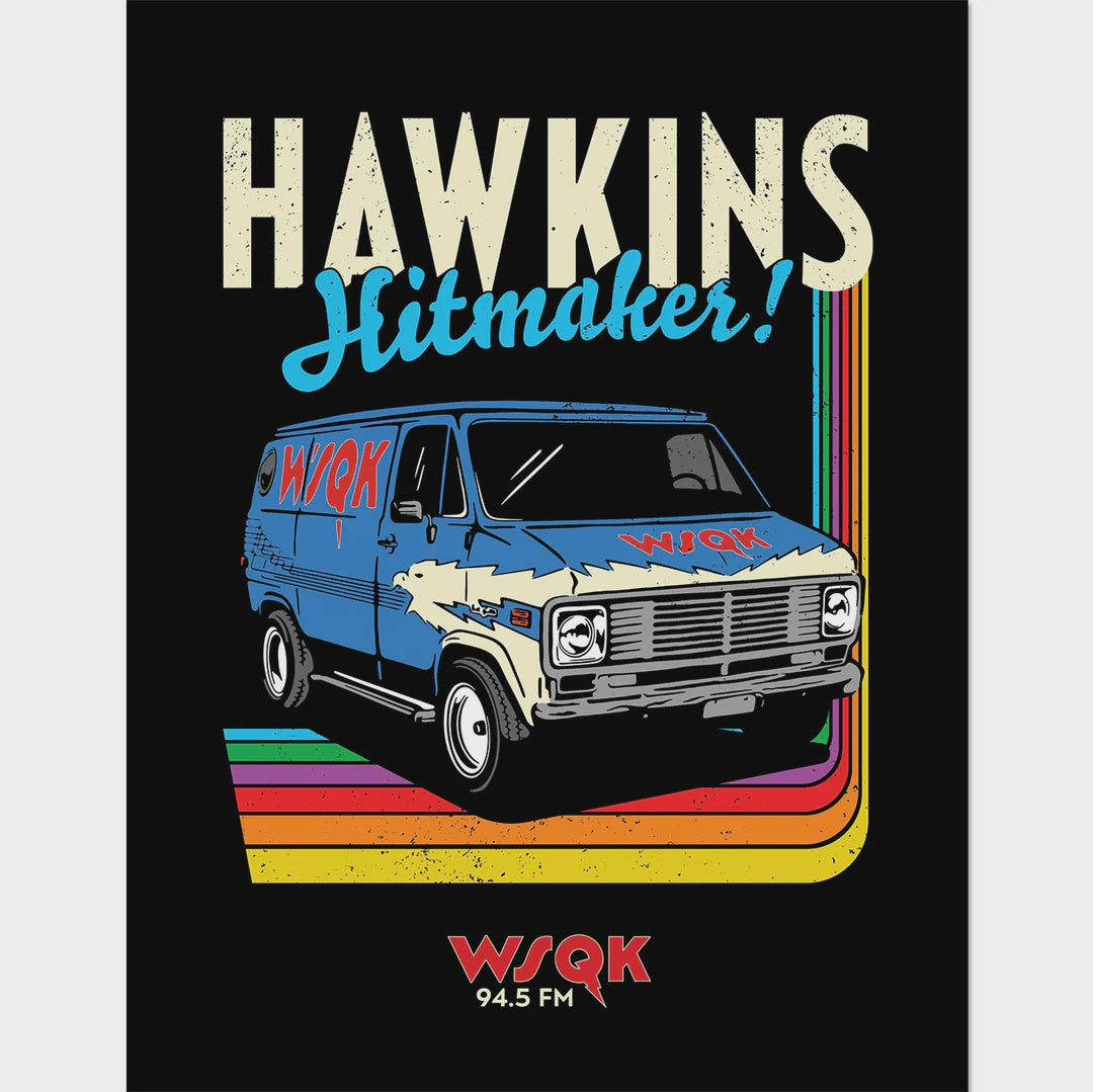 Stranger Things Season 5 (WSQK 94.5 Fm) Framed 30x40cm Print
