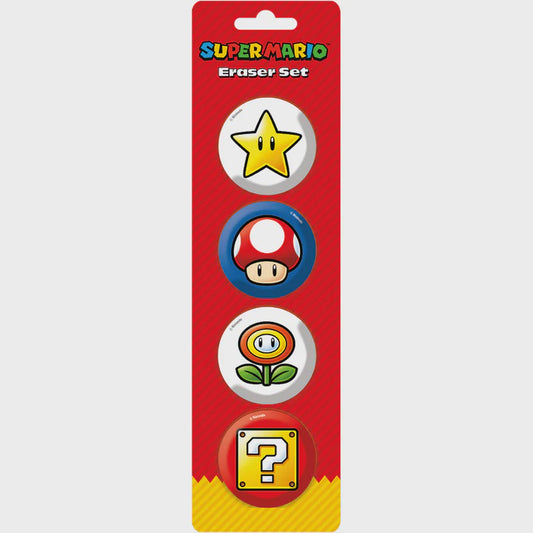 Super Mario (Essential) Eraser Set