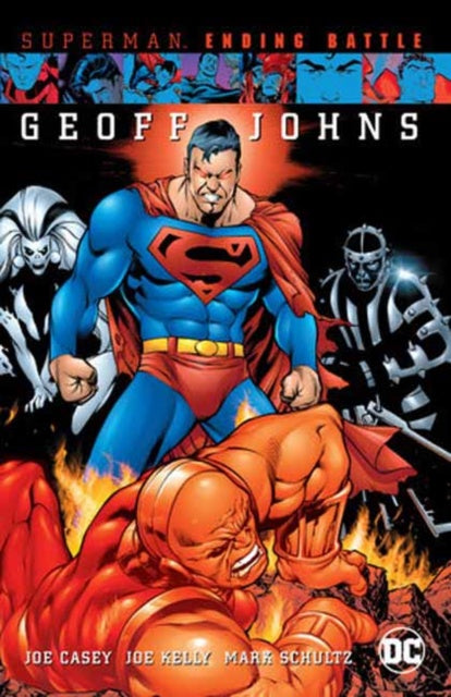 Superman comic book cover with action pose and character design