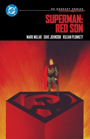 Superman: Red Son comic book cover with Superman standing on a red and black logo.