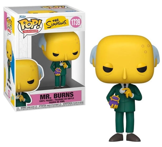 Funko Pop! vinyl figure of Mr. Burns from The Simpsons with packaging.