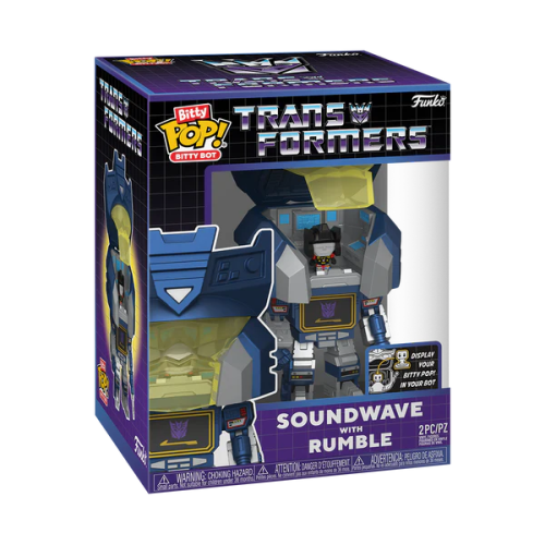 TRANSFORMERS - Bitty Bots - Soundwave with Rumble