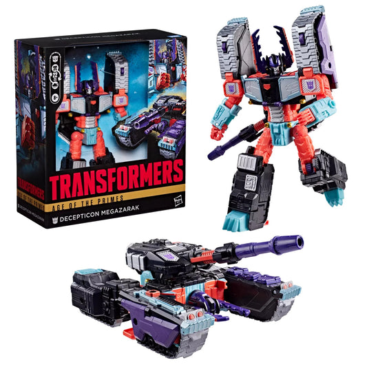 Transformers toy figure with packaging on a white background