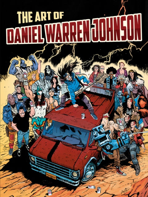 Cover of 'The Art of Daniel Warren Johnson' with a colorful illustration of characters around a red truck.