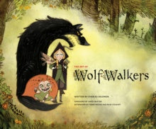 Promotional poster for 'Wolf Walkers' with a stylized illustration of a girl and wolf in a natural setting.