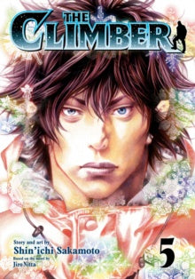 Cover of 'The Climber' manga with a character's face and colorful design