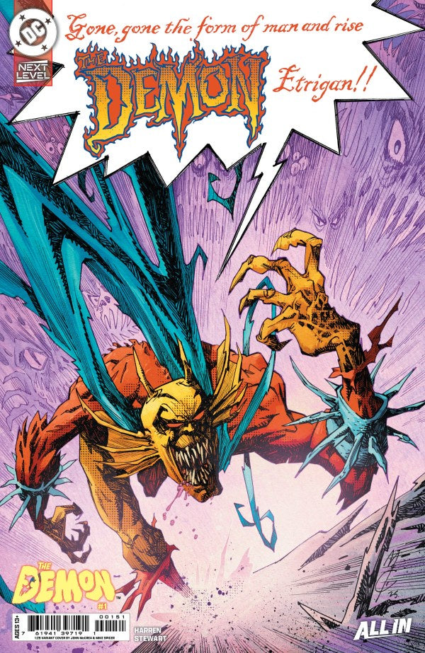 The Demon #1 Cover G 1:25 John McCrea Variant