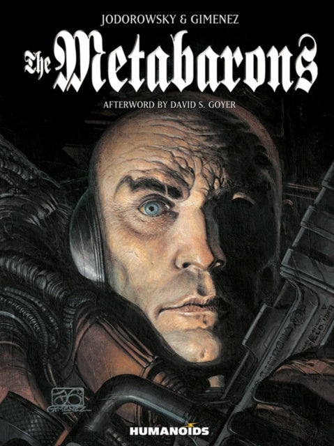 Book cover of 'The Metabarons' with a character in a helmet and armor.