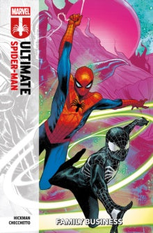 Comic book cover featuring Spider-Man and a skeleton character with Marvel branding.