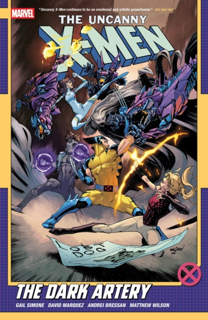 Comic book cover of 'The Uncanny X-Men' with characters in action poses.