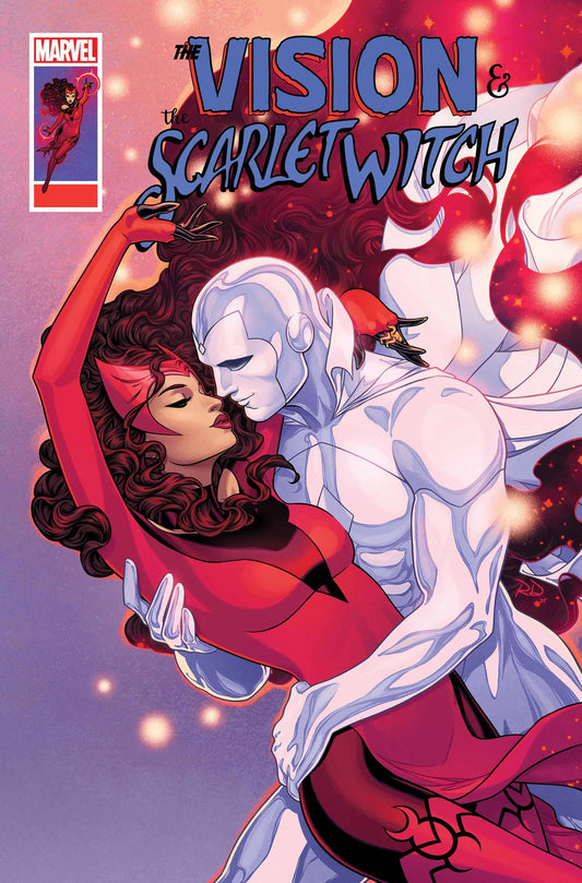 Comic book cover featuring 'The Vision & The Scarlet Witch' with Marvel logo.
