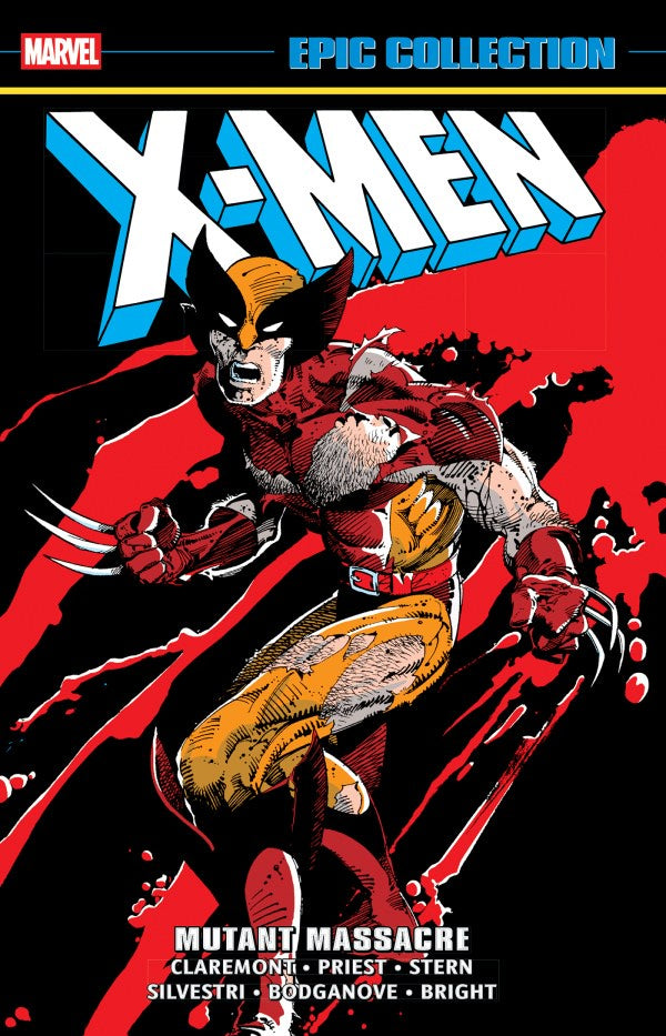 Comic book cover featuring a superhero in action pose with a red and black background
