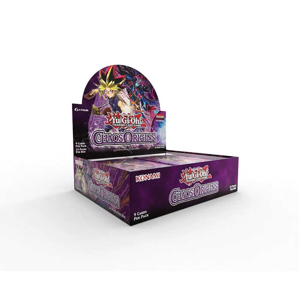 Yu-Gi-Oh! Chaos Origins trading card game box on a white background