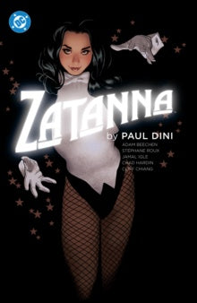 Comic book cover featuring Zatanna with stars and a cat on a black background