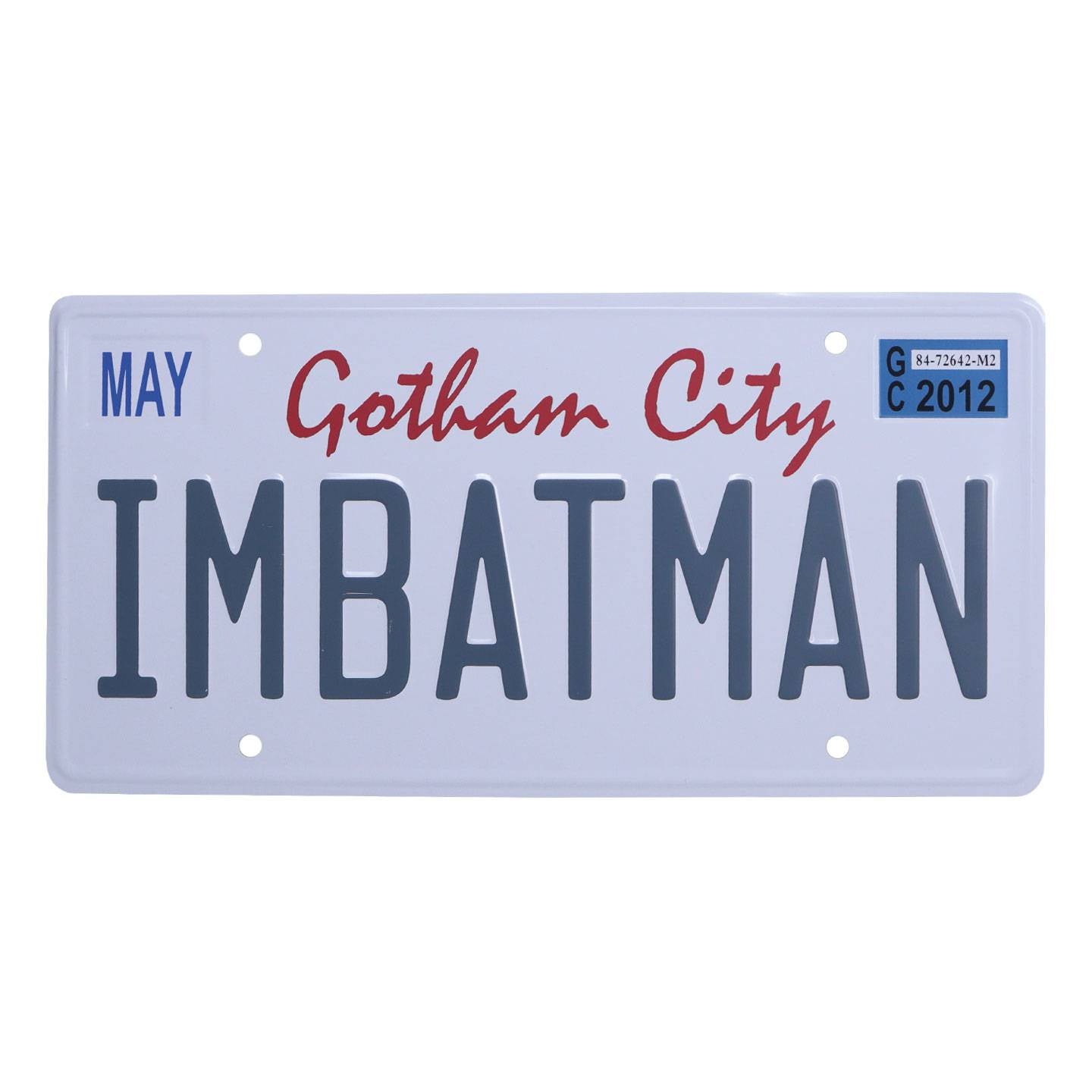 DC COMICS BATMAN NUMBER PLATE TIN SIGN