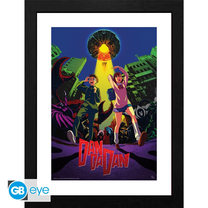 Framed poster of 'Dan Ita Dan' with colorful design and text.