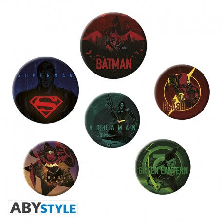 DC COMICS - Badge Pack – Justice League logos