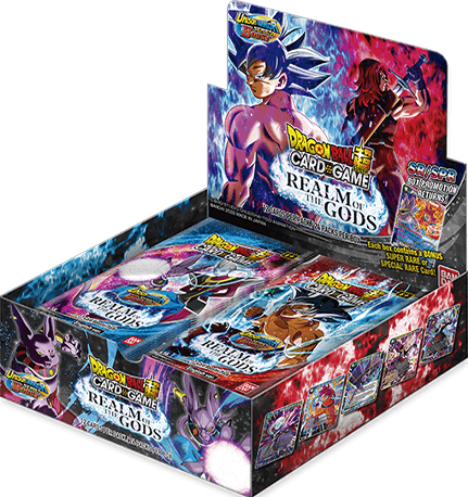 Dragon Ball Super: Card Game - Unison Warrior Series - Realm of The Gods Booster Pack (DBS-B16) box