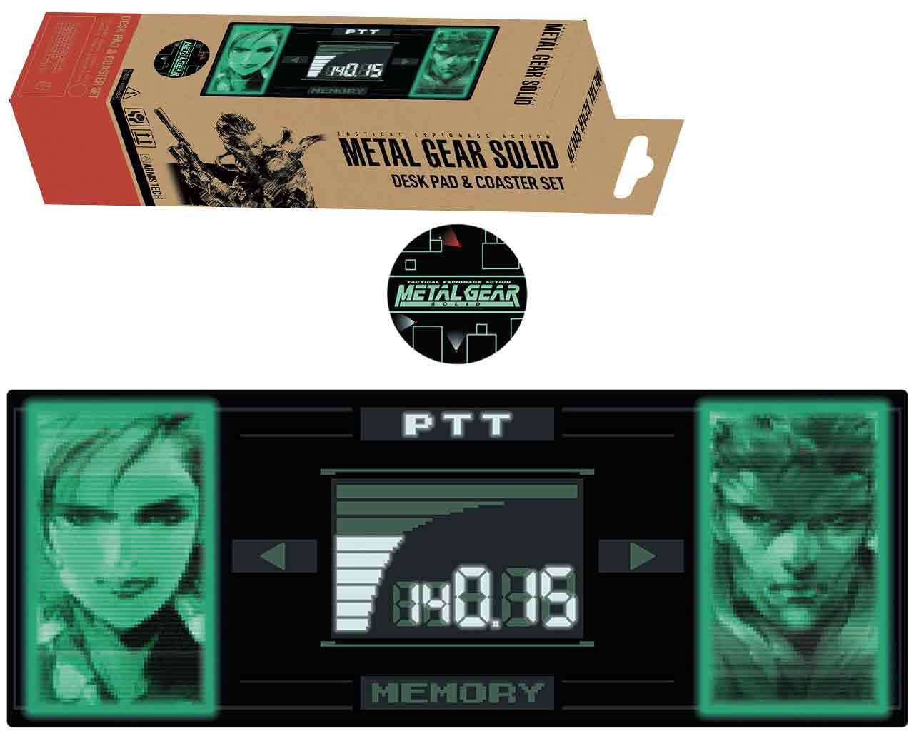 Metal Gear solid limited edition desk pad & coaster set