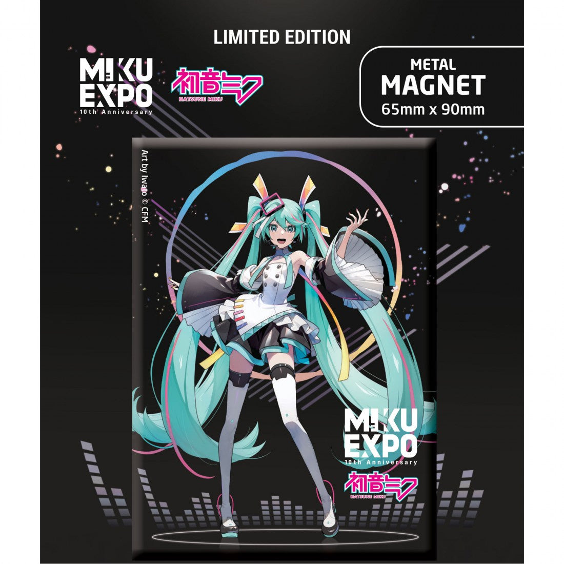 Hatsune Miku - Miku Expo 10th Anniversary Art by Iwato Ver. Ltd. Fridge Magnet