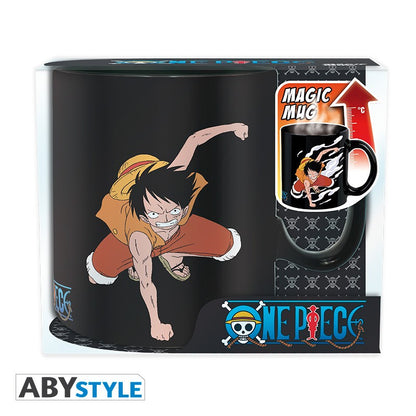 One Piece - Luffy & Ace - (King Size) Heat Change Mug