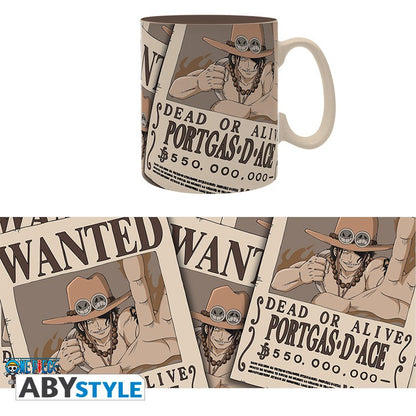 One Piece - Portgas D. Ace: Wanted - (King Size) Mug