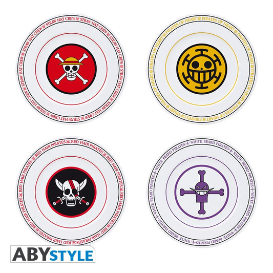 One Piece - Emblems - 4 Plates Set