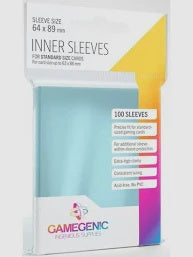 Gamegenic 100 Sleeves Clear 64 x 89mm