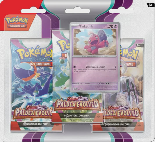 Pokemon TCG: Scarlet & Violet 2 Paldea Evolved 3-Pack  Booster Display