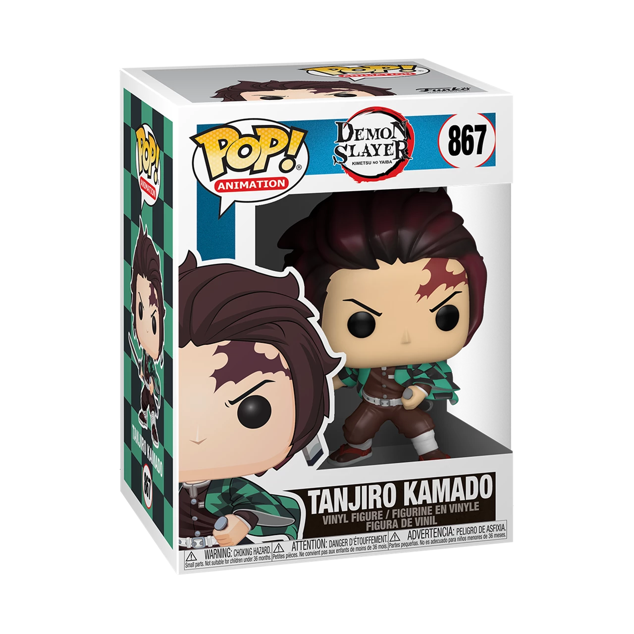 POP! Tees: Demon Slayer: Kimetsu no Yaiba #867 Tanjiro Kamado Vinyl Figure & Unisex T-Shirt