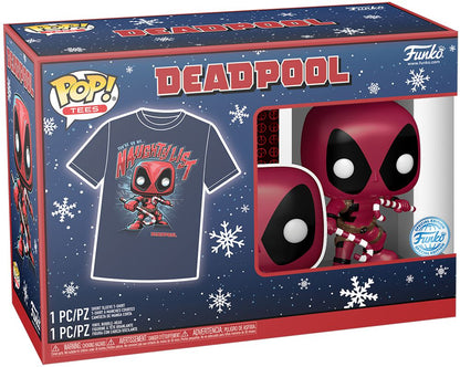 POP! Tees: Marvel #400 Deadpool Vinyl Figure & Unisex T-Shirt