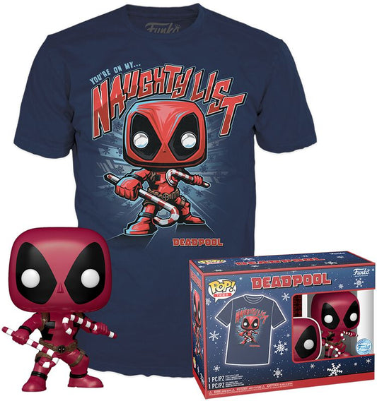 POP! Tees: Marvel #400 Deadpool Vinyl Figure & Unisex T-Shirt