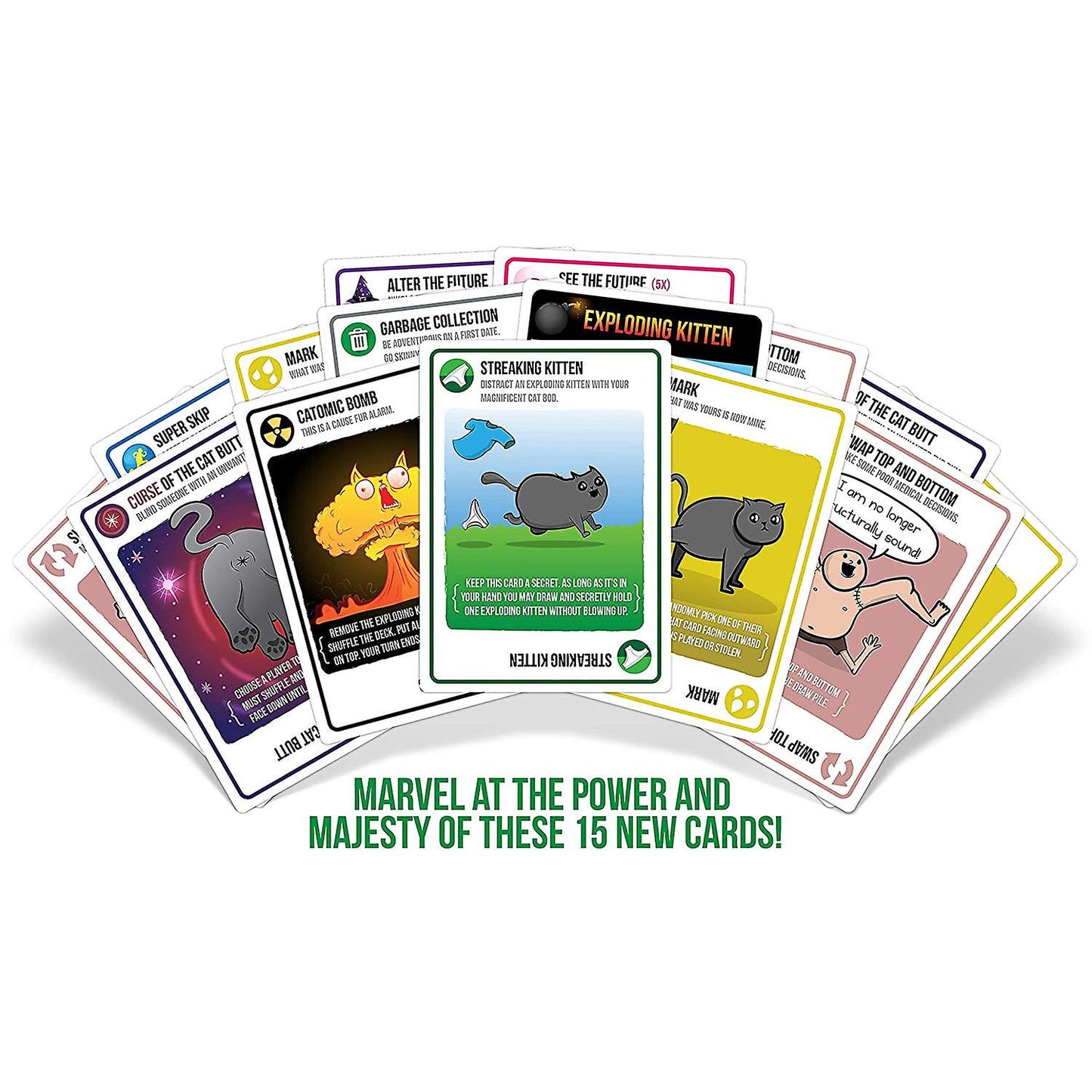 Streaking Kittens: Exploding Kittens 15 Card Expansion Pack