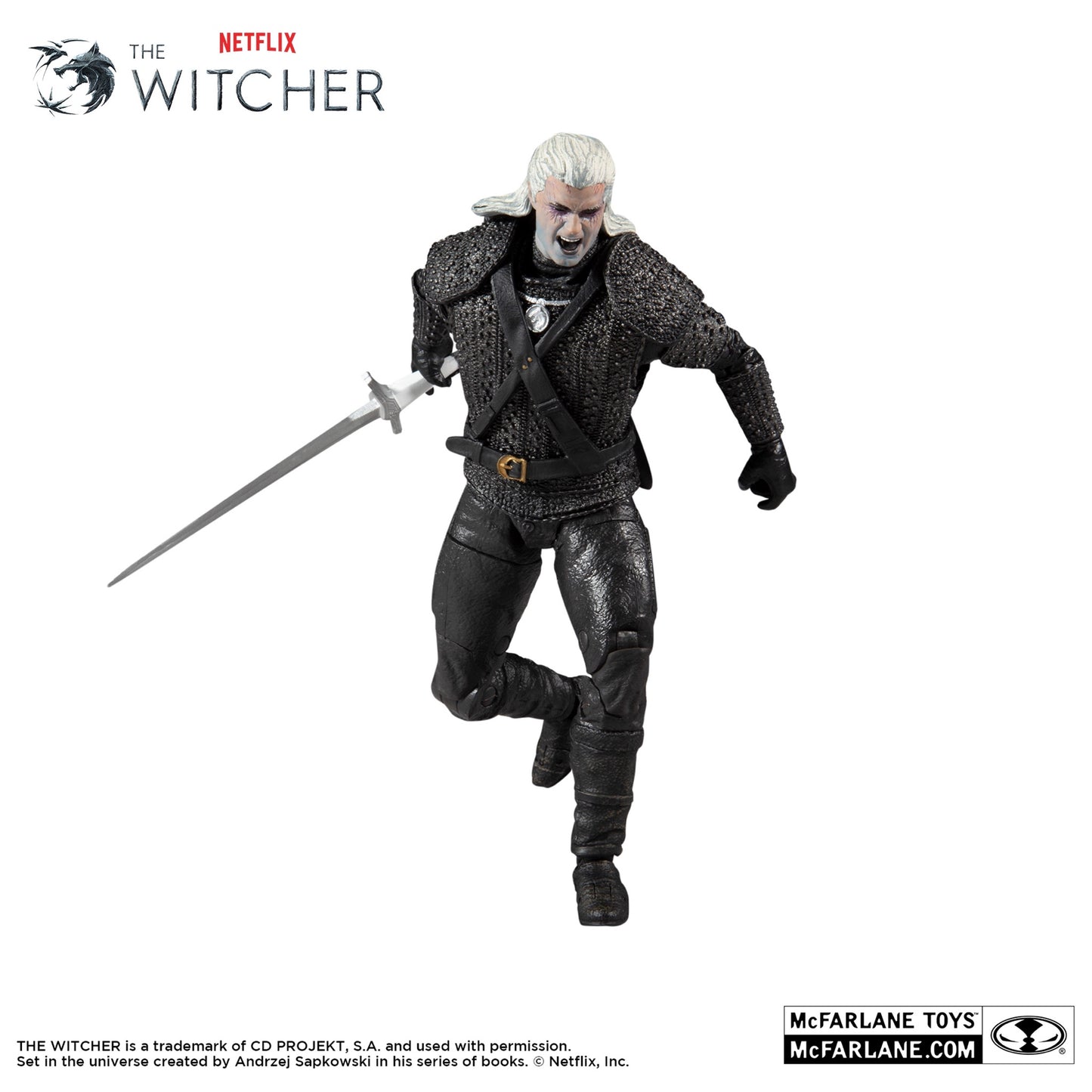 Witcher - Geralt of Rivia (Kikimora Battle) - 7IN Action Figure