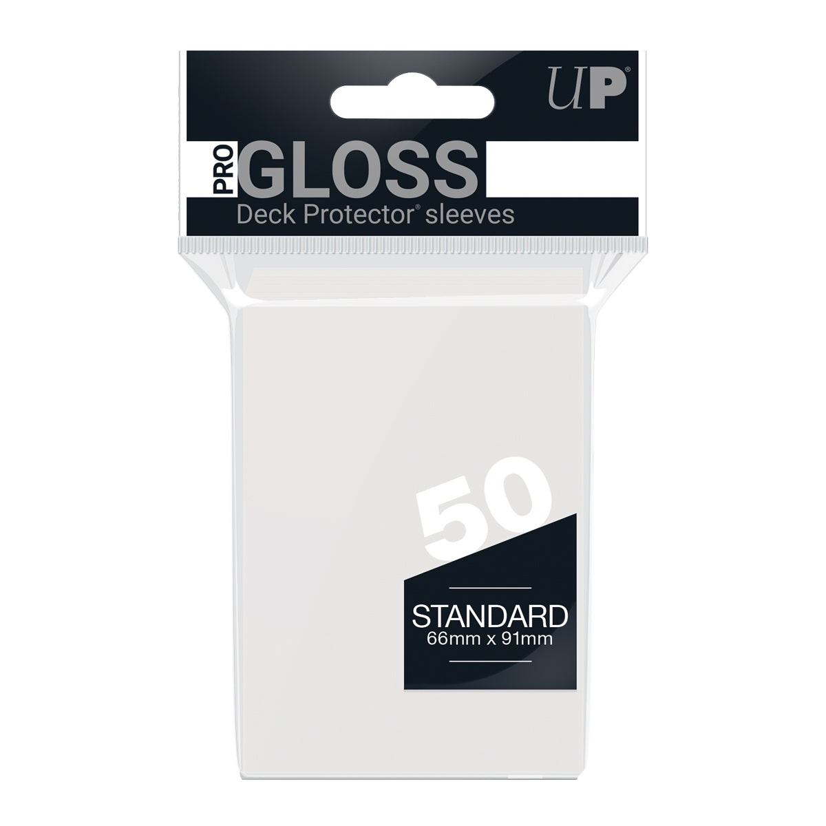 Ultra PRO PRO-Gloss Deck Protector Standard Size Card Sleeves (50) (White)