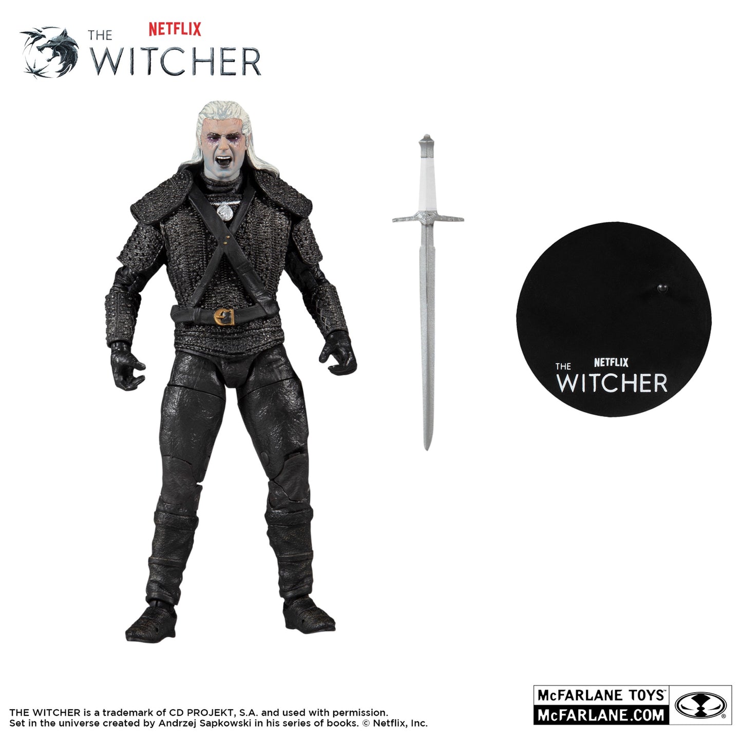 Witcher - Geralt of Rivia (Kikimora Battle) - 7IN Action Figure