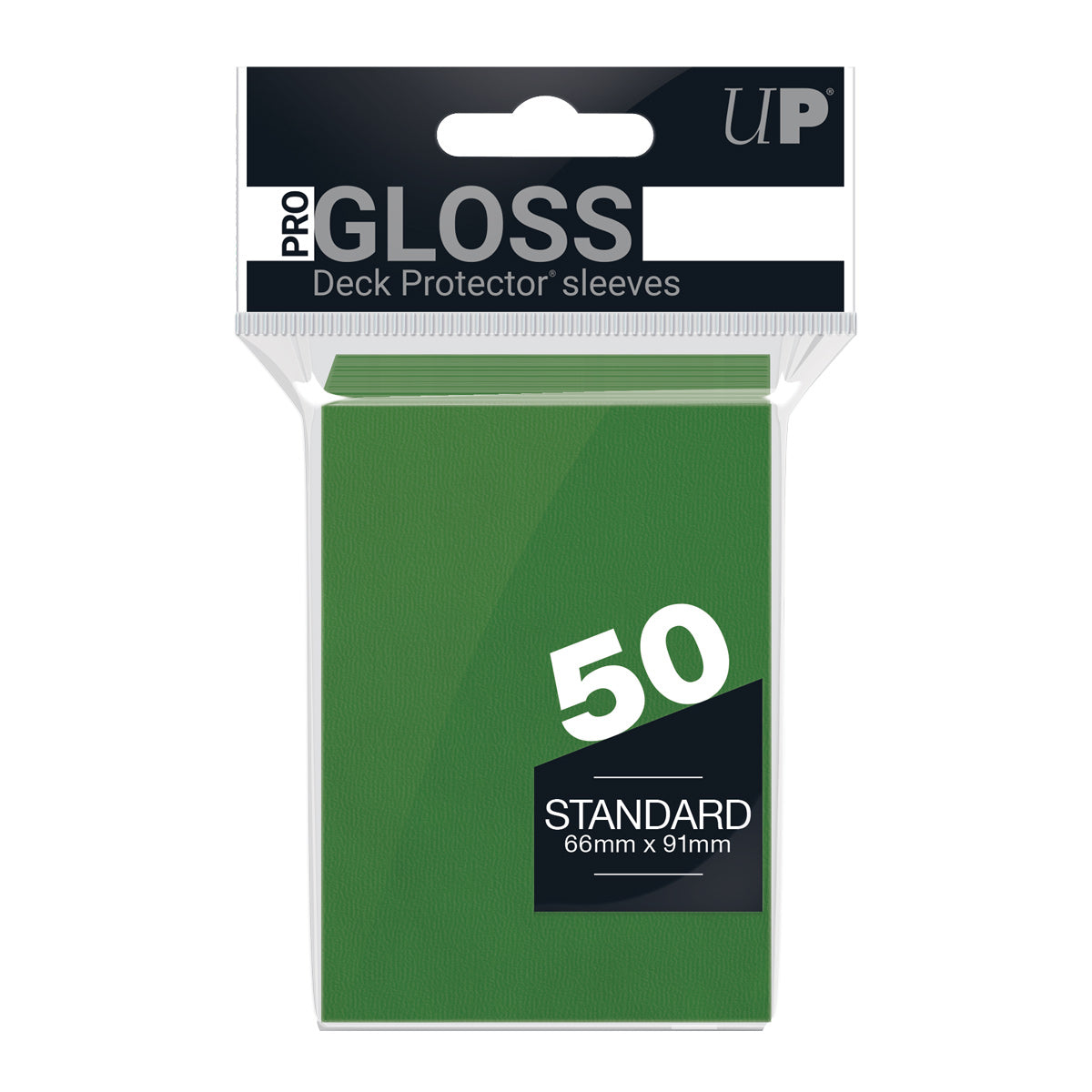 Ultra PRO PRO-Gloss Deck Protector Standard Size Card Sleeves (50) (Green)