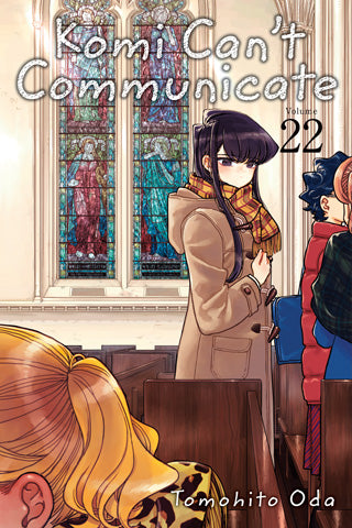 Cover of 'Komi Can't Communicate (Paperback) Vol. 22' featuring a character in a church setting.