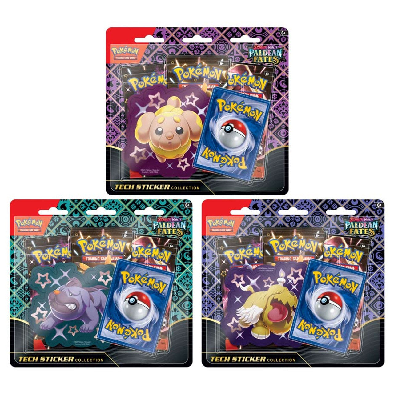 Pokémon TCG: Scarlet & Violet - Paldean Fates Tech Sticker Collection (Assortment)